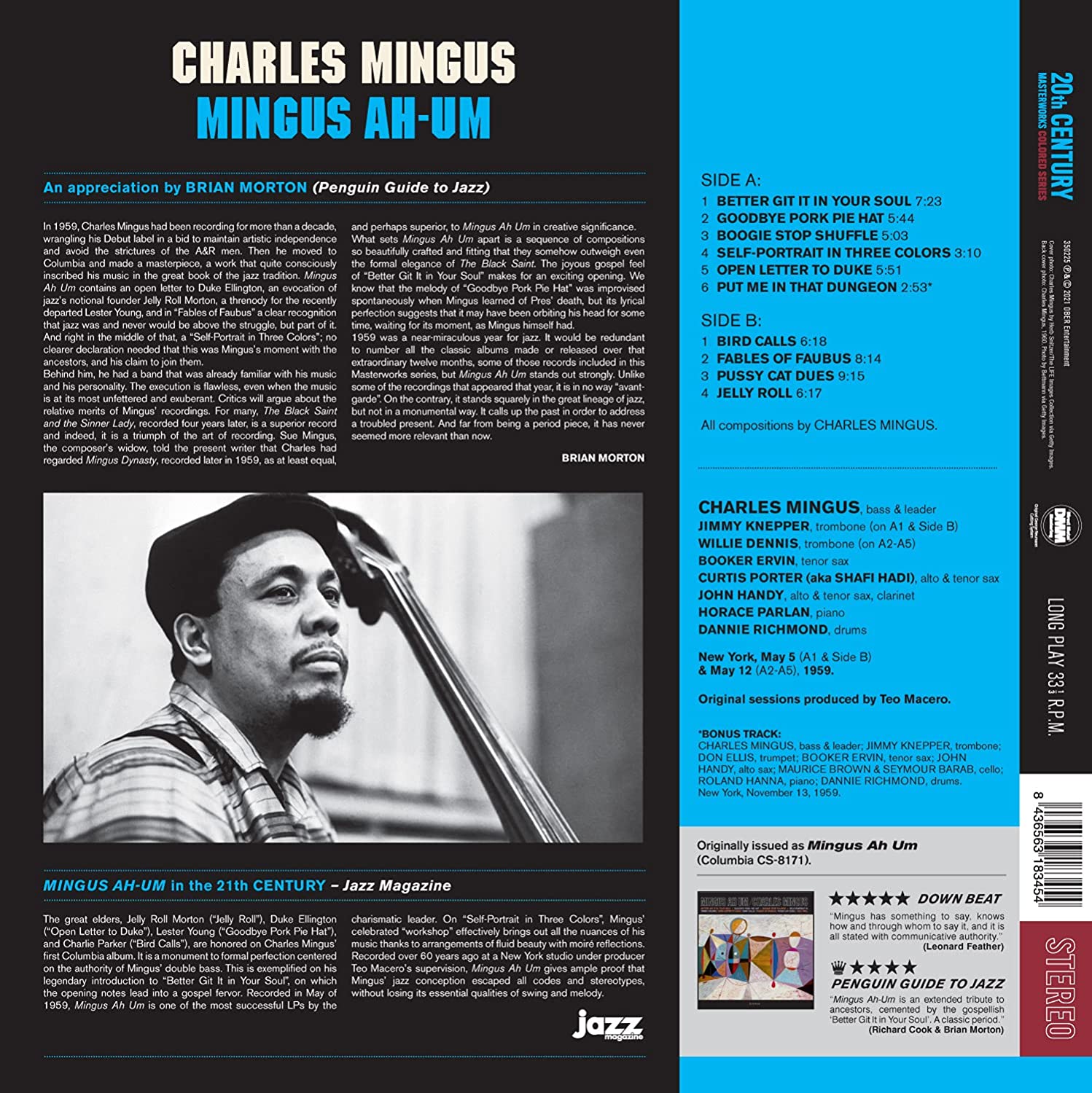 Charles Mingus – Mingus Ah Um [Vinyl] Limitierte Auflage 180 g Pink Virgin Vinyl 2