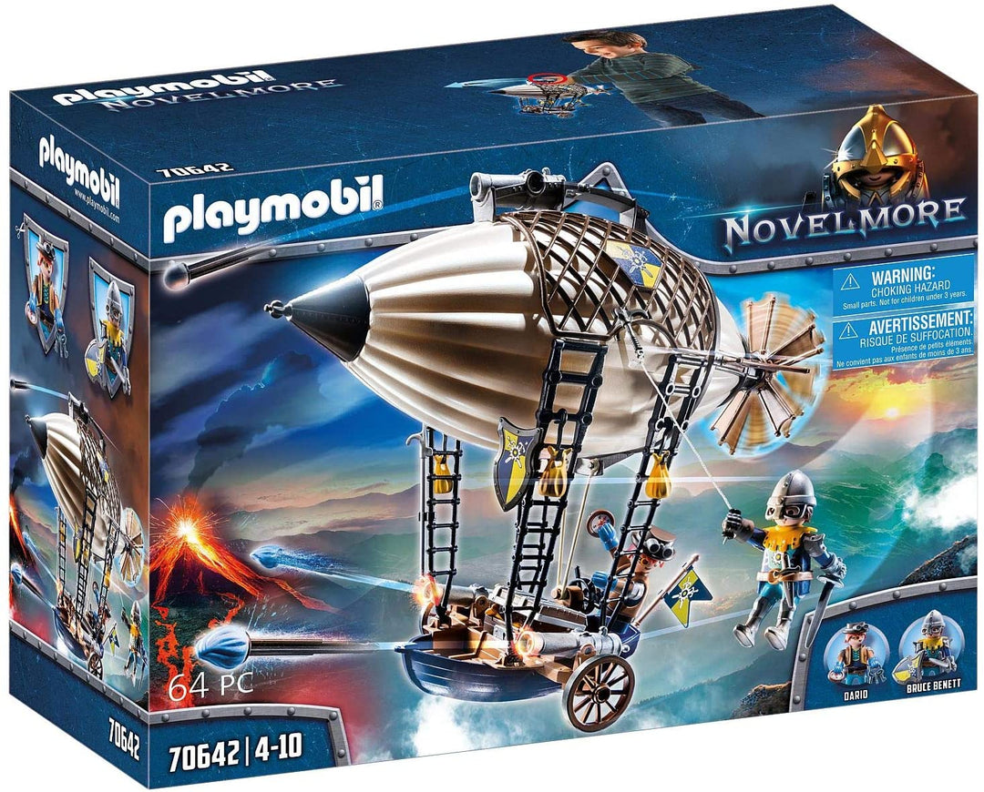 Playmobil 70642 Novelmore Knights Luftschiff, für Kinder ab 4 Jahren