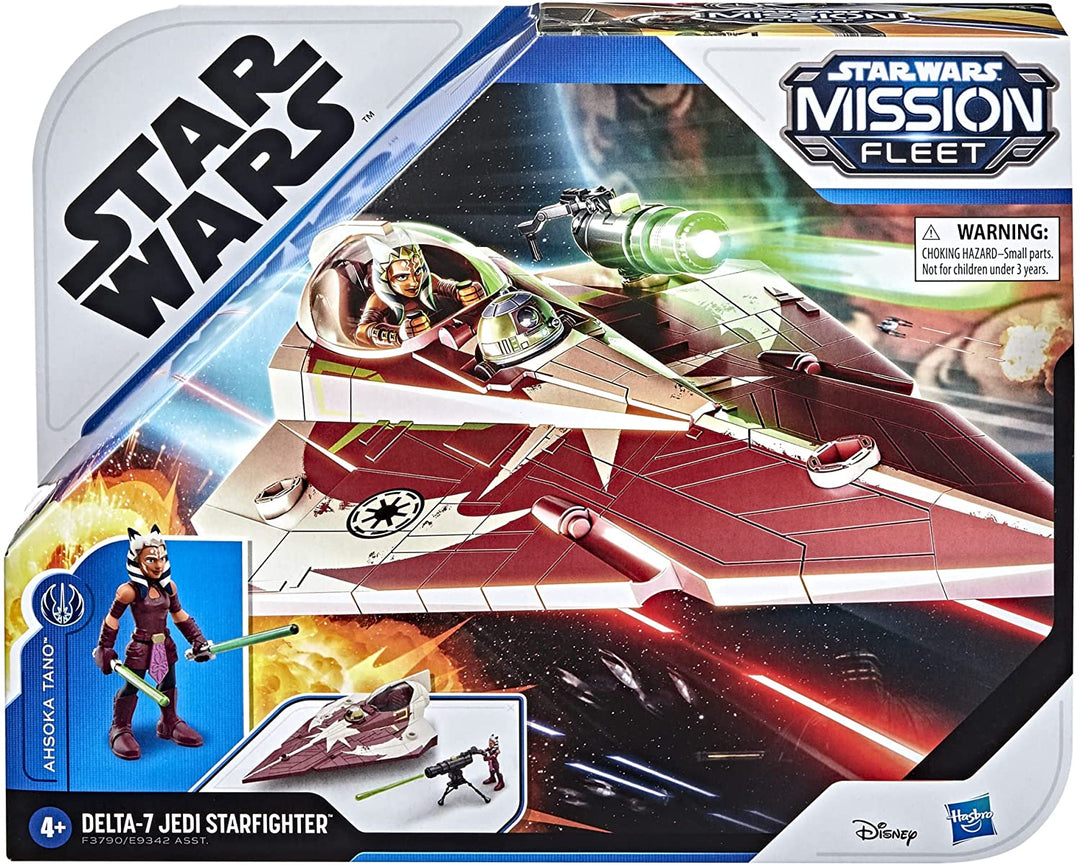 Star Wars Mission Fleet Ahsoka Tano Delta-7 Jedi Starfighter Figure and Vehicle