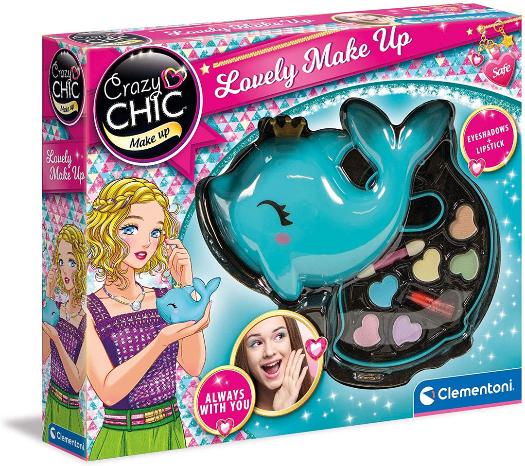 Clementoni 18630 ​​Lovely Dolphin Make-up-Set für Kinder ab 6 Jahren