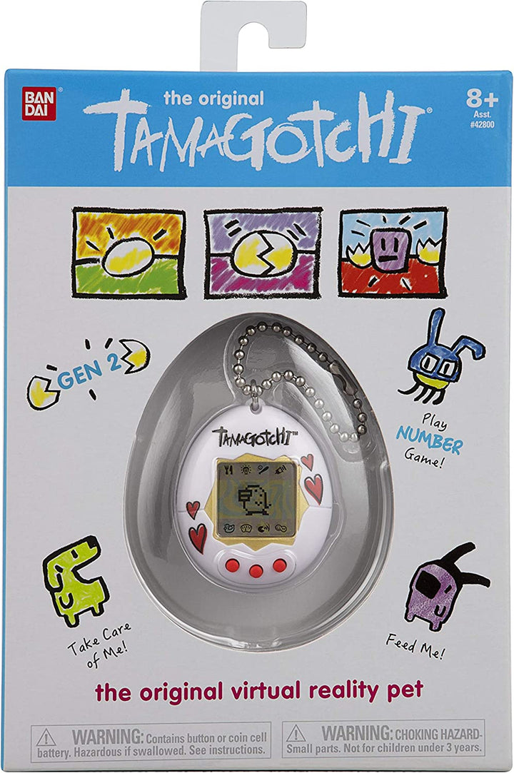 TAMAGOTCHI 42936NBNP Original Herzen, Mehrfarbig – Füttern, Pflegen, Pflegen – Virtuelles Haustier