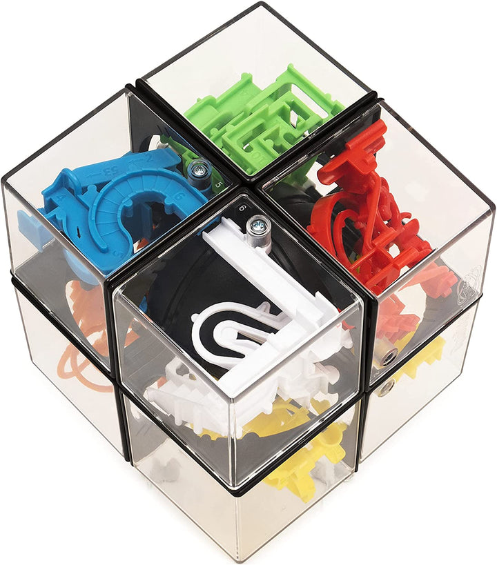 Rubik's Perplexus Hybrid 2 x 2, anspruchsvolles Puzzle-Labyrinth-Geschicklichkeitsspiel, für Erwachsene u
