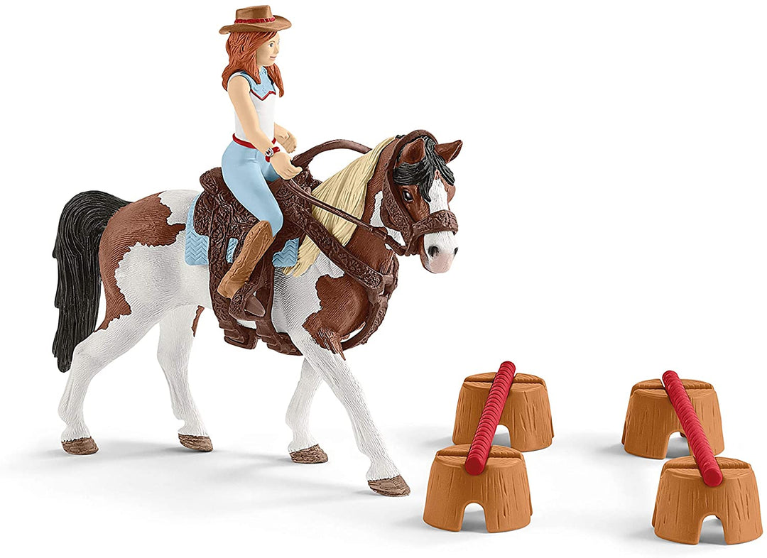 Schleich 42441 Horse Club Set da equitazione western di Hannah