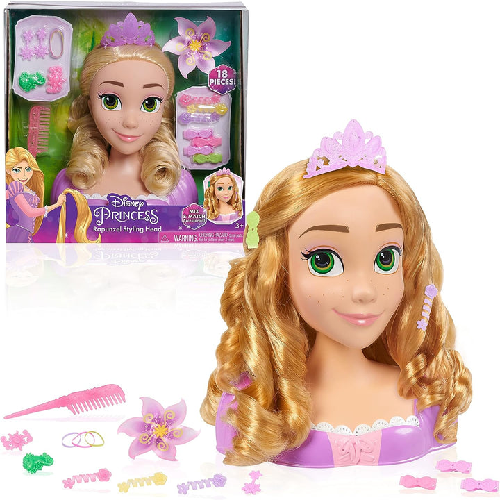 Just Play 87617 Disney Princess Basic Rapunzel Stylingkopf