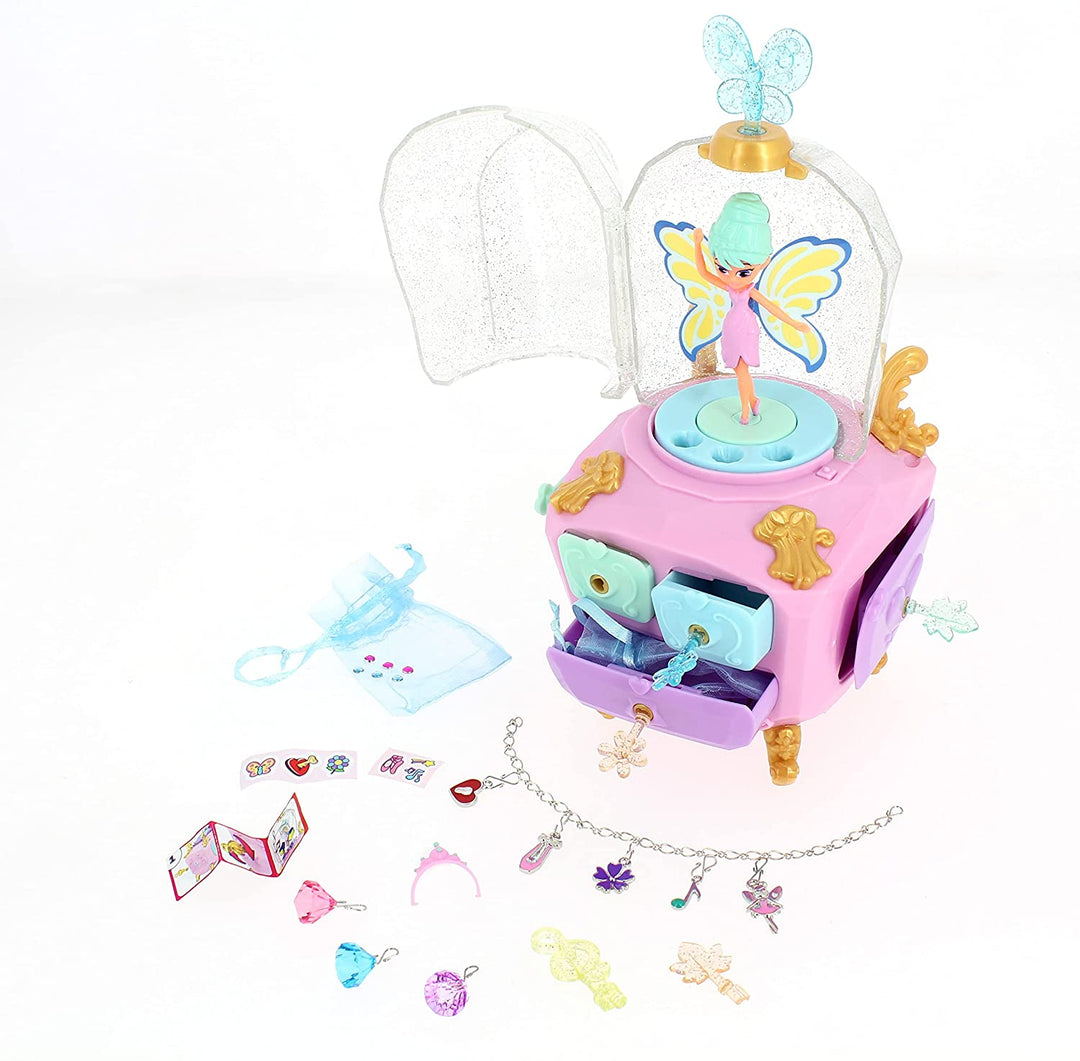 Funlockets 539 S21200 EA Secret Magic Fairy Jewellery Box, Pink