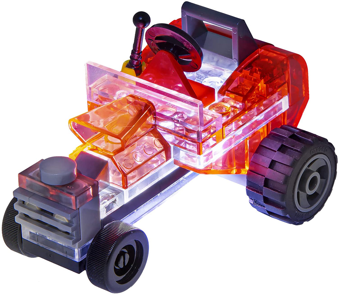 giochi preziosi spa LAM02101 Laser Pegs Microsparks-Vehicles 2er-Pack Mini Rod/