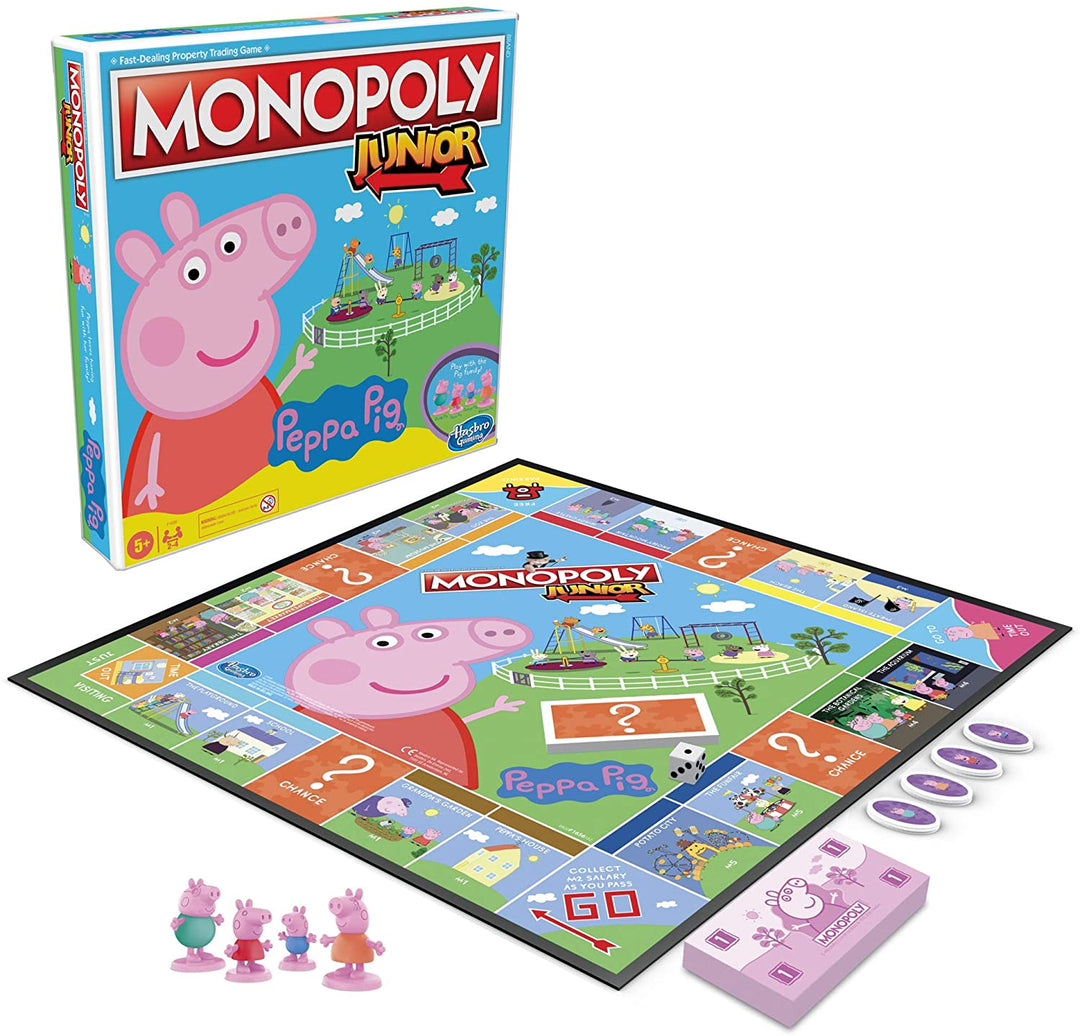 Monopoly Junior: Peppa Pig Edition Board Game for 2-4 Players