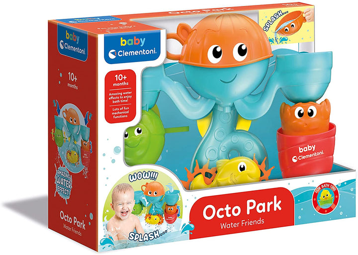 Clementoni 17458 Animales Octo Park-Water Friends, Game, Shower Baby Animal New