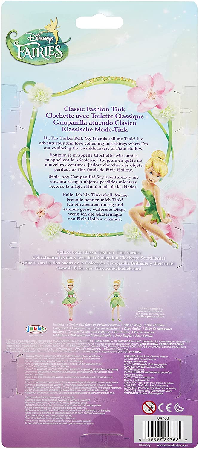 Disney 84768-4L Tinker Bell Doll Fashion, Multicolor
