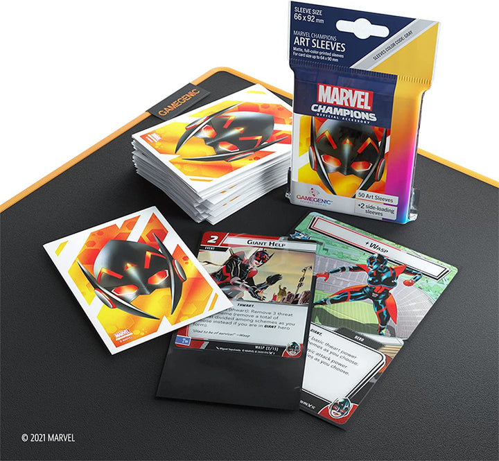 UNIT Gamegenic Marvel Champions Art Sleeves- Wasp (50 ct.)