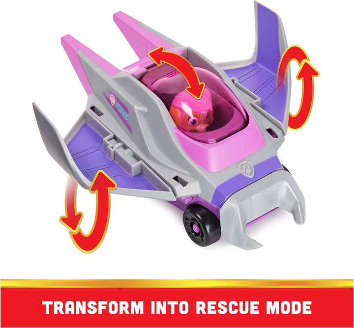 Paw Patrol Aqua Pups Skye Transforming Manta Ray Vehicle with Collectible Action Figure