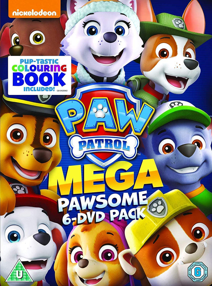 Paw Patrol – Megapawesome Pack (Boxset mit 6 Titeln und Malbuch) [DVD]