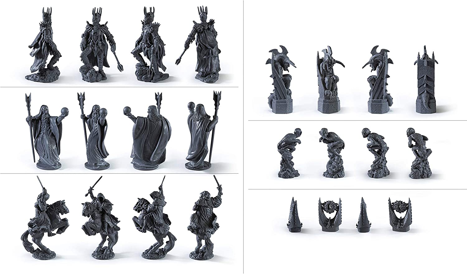 The Noble Collection The Lord of the Rings Chess Set Battle for Middle-Earth 12