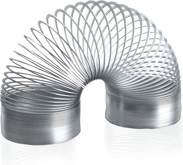 POPULAR SCIENCE Giant Springy Large Metal Coiled Helix Toy, Silver