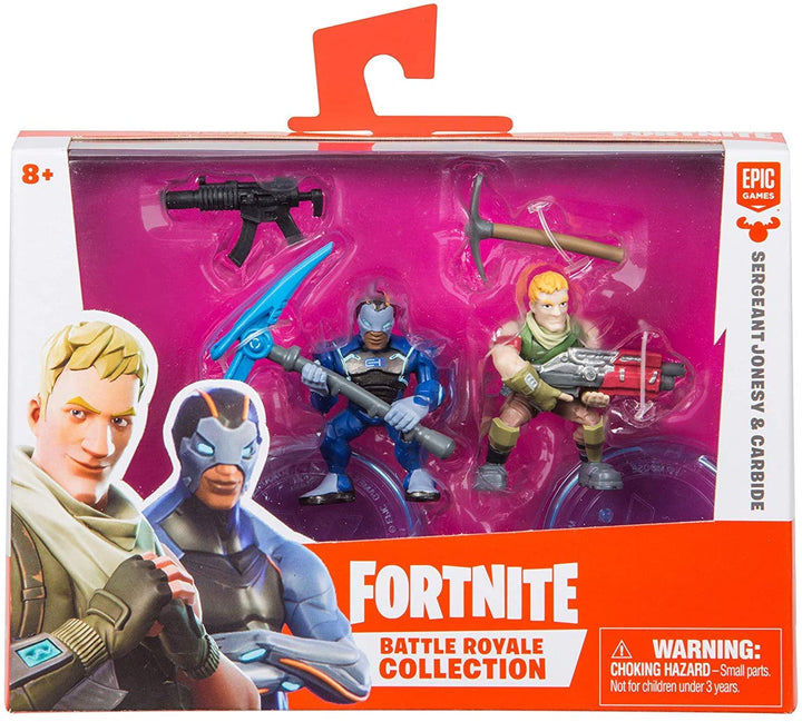 Fortnite Duo Pack-Assortment Carbide and SGT Jonesey, Multi-Colour
