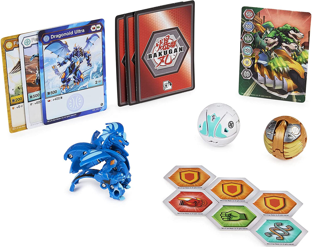 BAKUGAN Geogan Rising 6061567 – Staffel 3 Starterpaket Geogan Murmeln mit 6 Baku