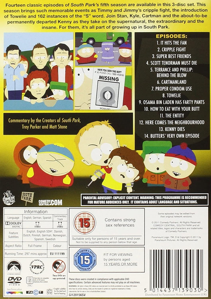 South Park - Season 5 (re-pack)