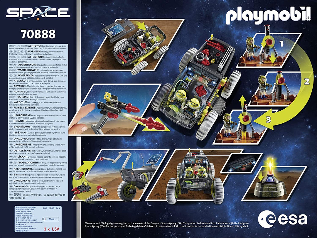 Playmobil Space 70888 ESA Mars Expedition with vehicles, light and sound effects