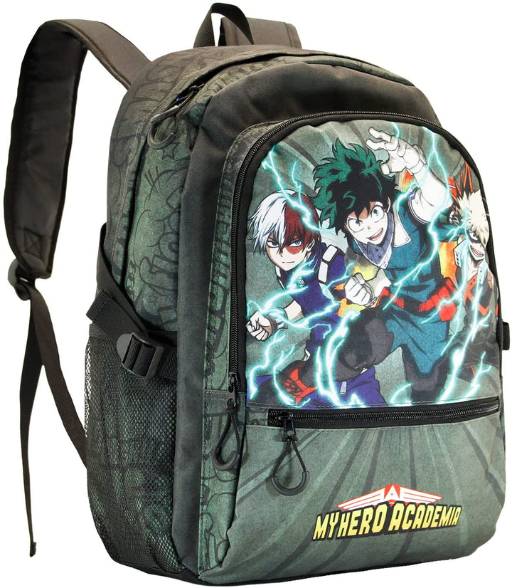 My Hero Academia Battle-Fan HS Kampfrucksack, Militärgrün