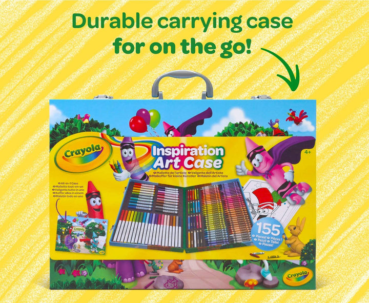 CRAYOLA Inspiration Art Case; 155 Art Supplies, Crayons, Gift for Boys and Girls