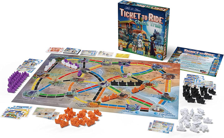 Days of Wonder Ticket to Ride – Geisterzug (erste Fahrt), Brettspiel, ab 6 Jahren