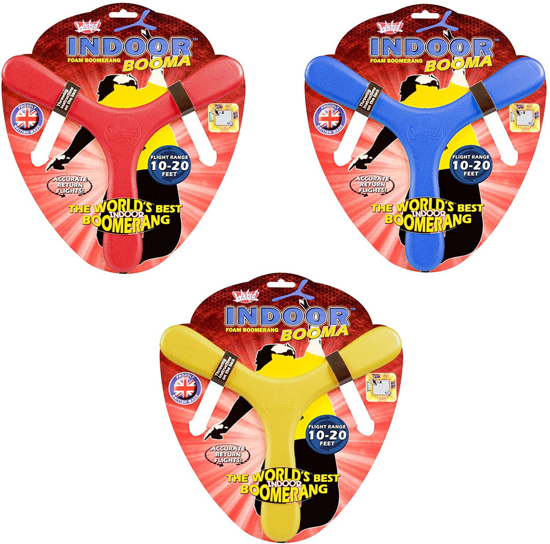 Wicked Vision - Indoor Foam Boomerang Booma Flying Sports Toy (WKIND)