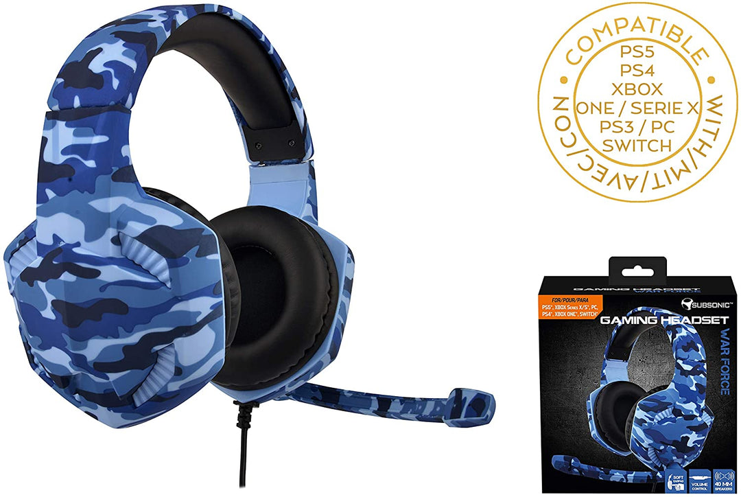 Subsonic - Auriculares para juegos War Force para PS4 / Xbox one / PC / Switch