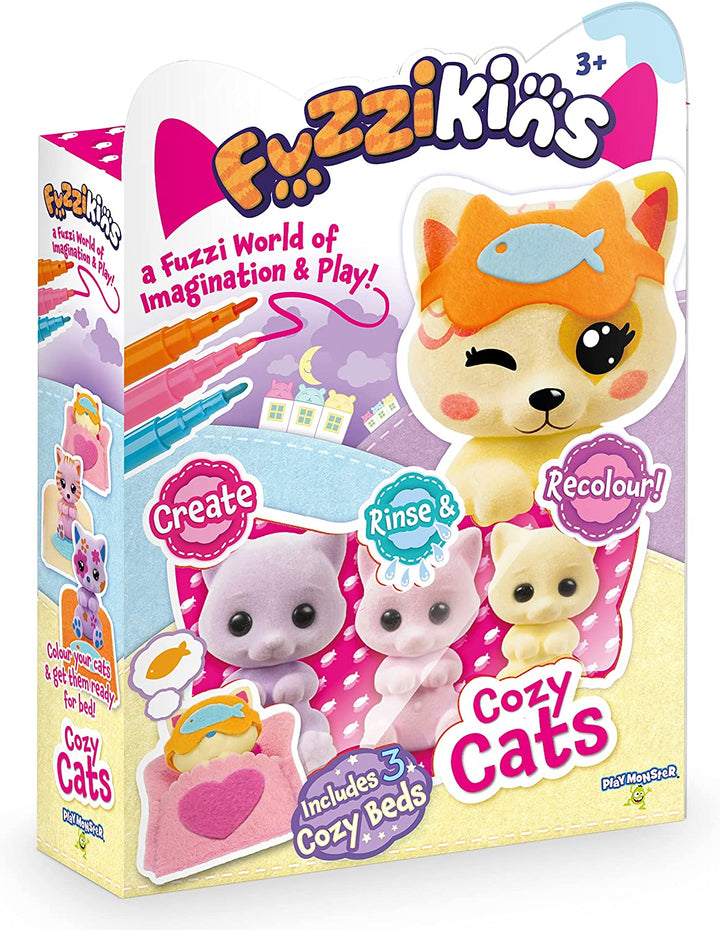 Juego de muñecas Fuzzikins FF001, Cozy Cats