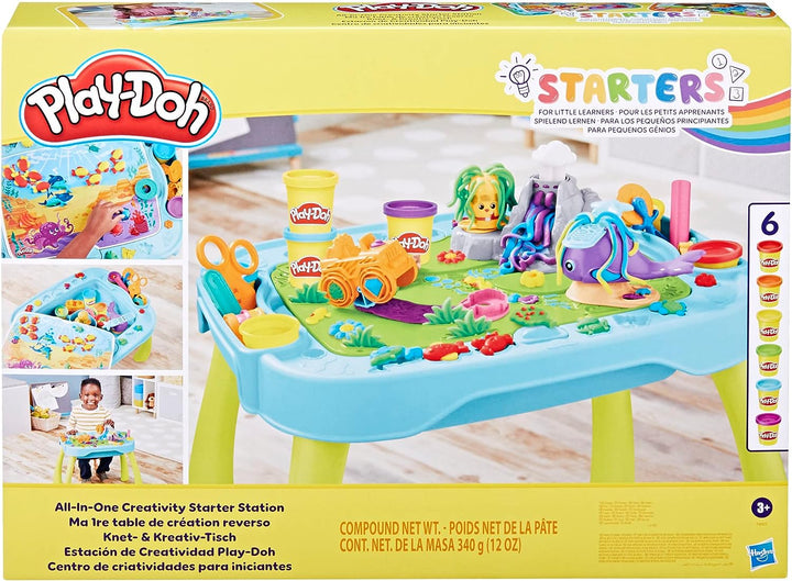 Play-Doh All-in-One Creativity Starter Station - Flip & Play Activity Table for Ages 3+