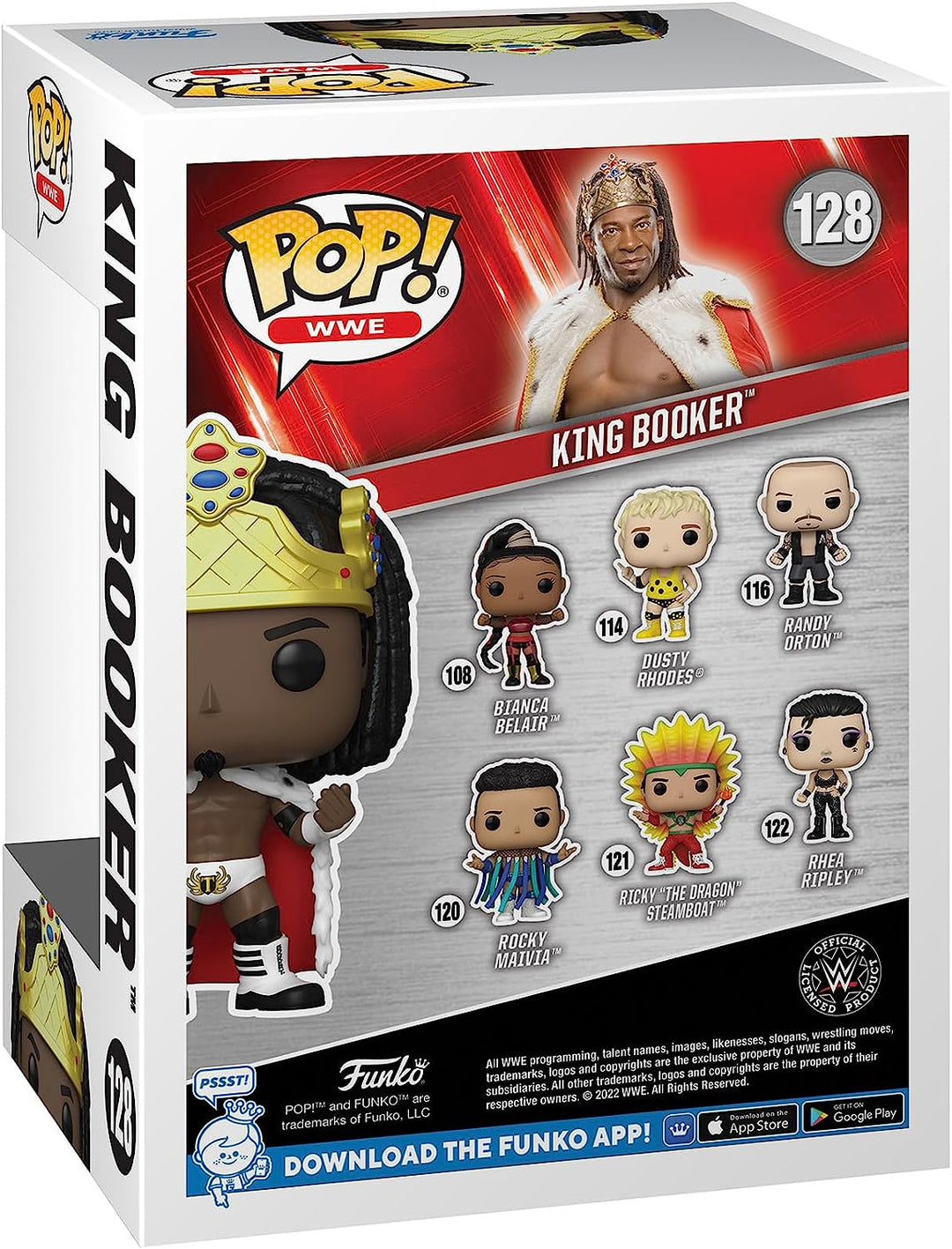 WWE: King Booker T Funko 67397 Pop! Vinyl #128