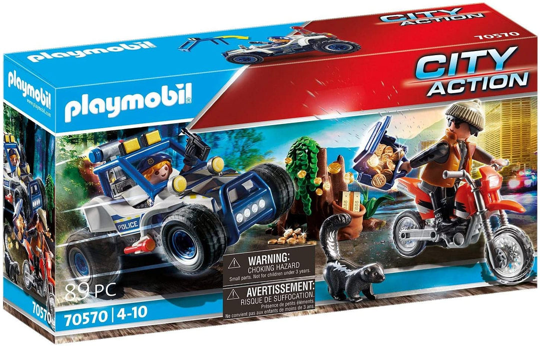 Playmobil 70570 City Action politie terreinwagen met juwelendief voor kinderen van 4 tot 10 jaar