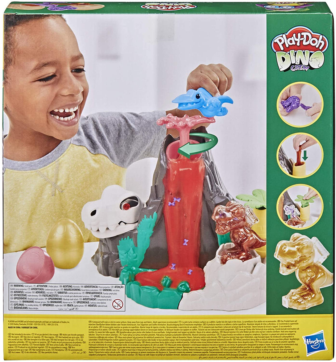 Play-Doh Slime Dino Crew Lava Bones Island Volcano Spielset für Kinder ab 4 Jahren