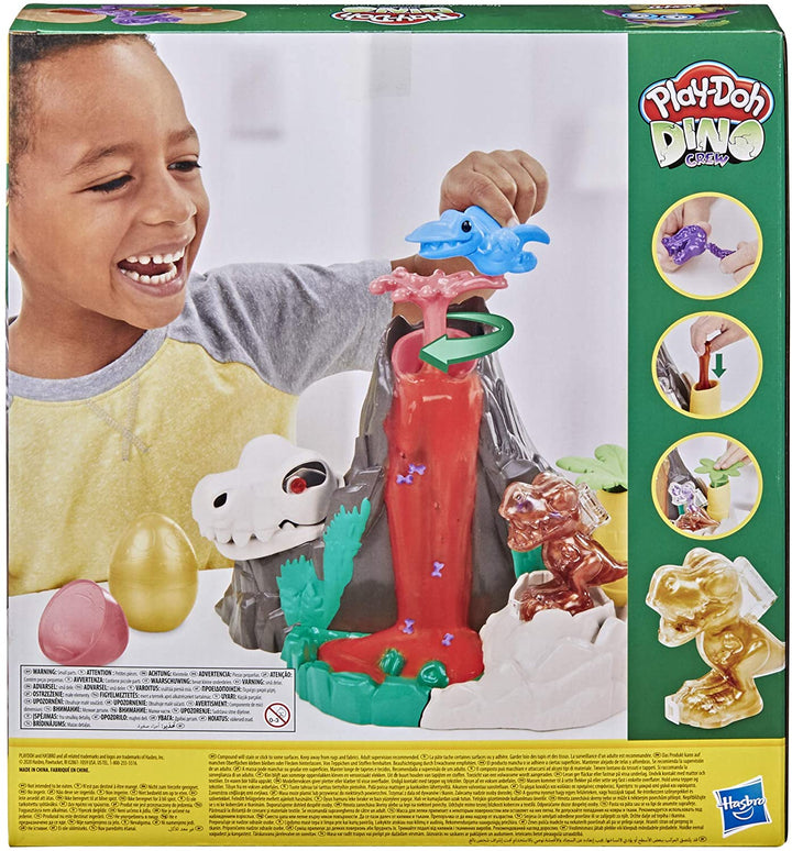 Play-Doh Slime Dino Crew Lava Bones Island-vulkaanspeelset voor kinderen van 4 jaar