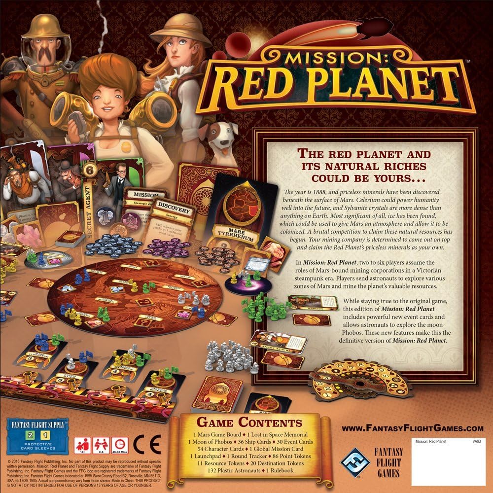 Fantasy Flight Games VA93 Mission Red Planet Board Game
