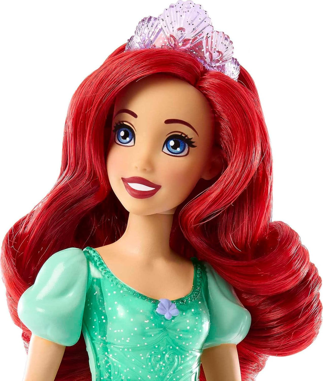 ?Disney Princess Toys, bewegliche Modepuppe Ariel mit glitzernder Kleidung und Klimaanlage