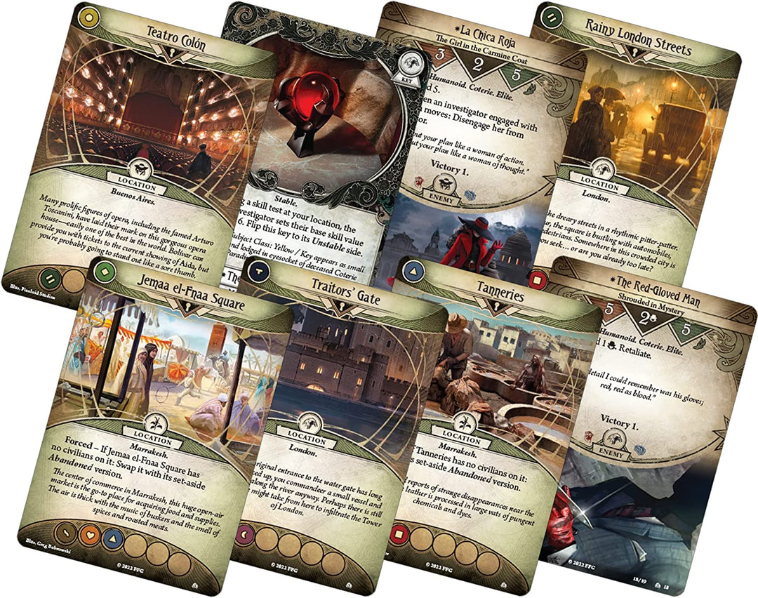 Die Scarlet Keys-Kampagnenerweiterung: Arkham Horror, das Kartenspiel