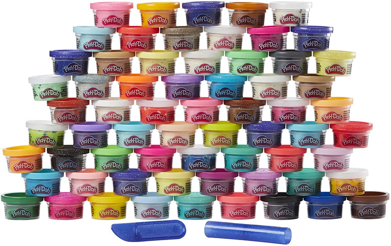 Play-Doh Ultimate Color Collection 65-Pack of Assorted Modeling Compounds for Kids 3 Years and Up, Non-Toxic, Fun Size 1-Ounce Cans