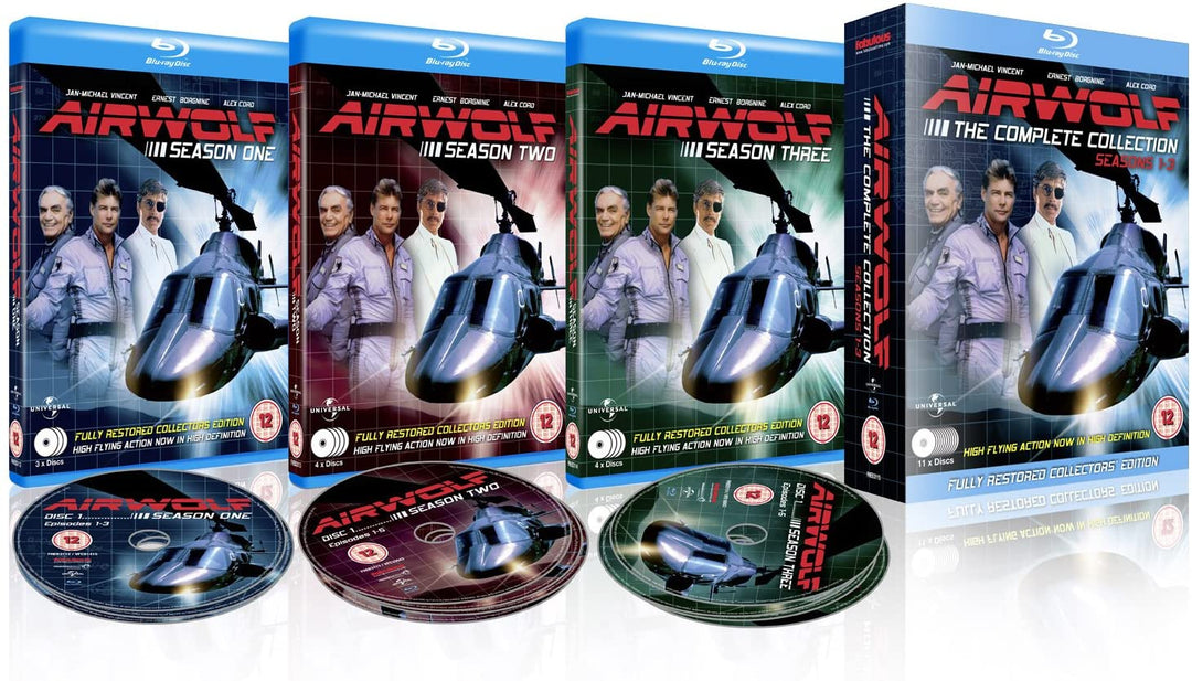 Airwolf – Die komplette Sammlung: Staffeln 1–3 Set – Action-Fiction [Blu-Ray]