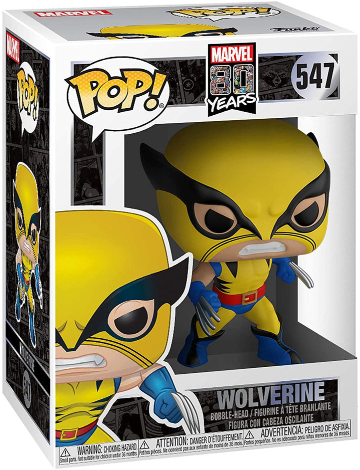 Marvel 80 años Wolverine Funko 44155 Pop! Vinilo n. ° 547