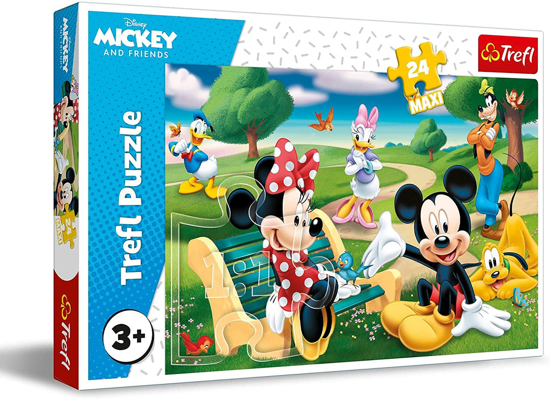 Trefl 916 14344 Micky Mouse entre amigos EA 24 maxi piezas