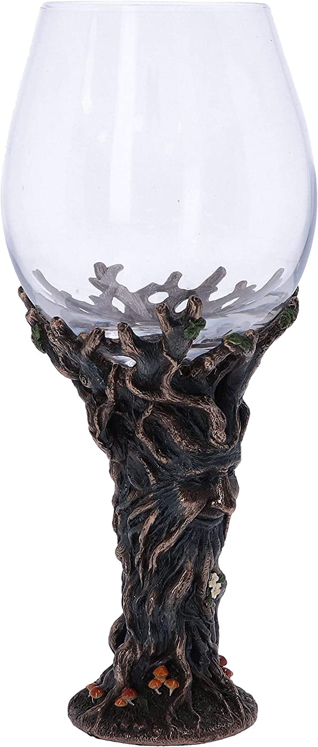 Nemesis Now Bronze Forest Nectar Ancient Tree Spirit Green Man Goblet Wine Glass