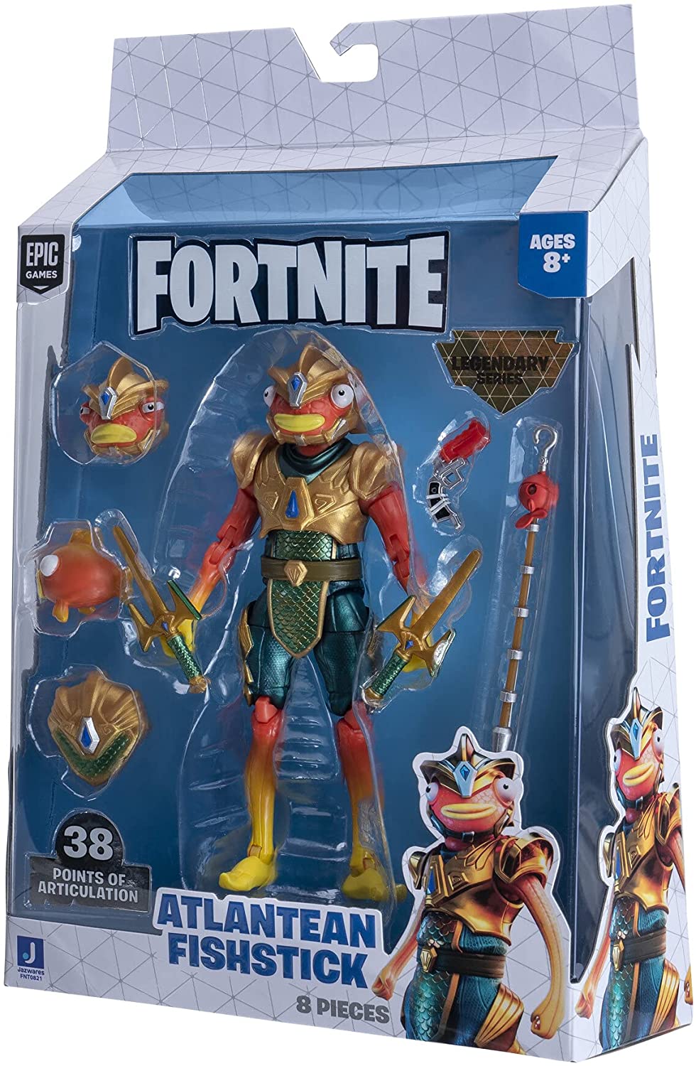 Fortnite Legendary Series Atlantean Fishstick, 6 Zoll große, sehr detaillierte Figur