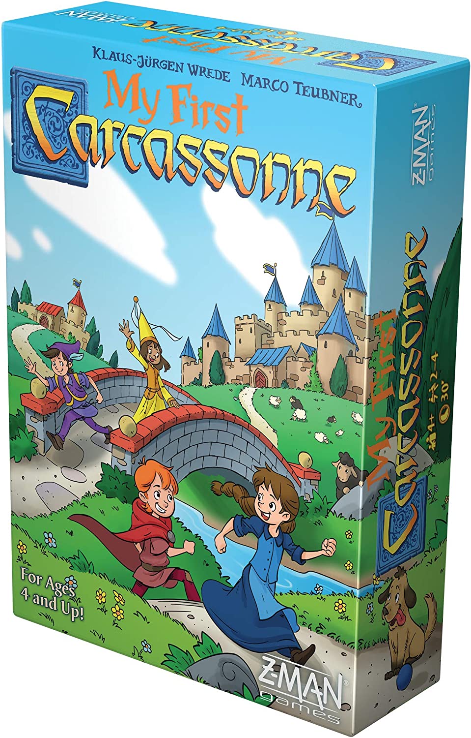 Z-Man-Spiele | Mein erstes Carcassonne | Brettspiel | Ab 4 Jahren | 2-4 Spieler |