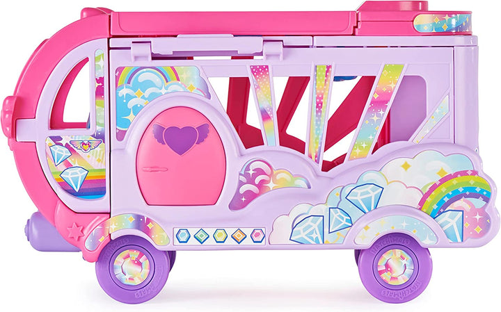 Hatchimals CollEGGtibles, verwandelndes Regenbogen-Camper-Spielzeugauto mit 6 exklusiven Charakteren