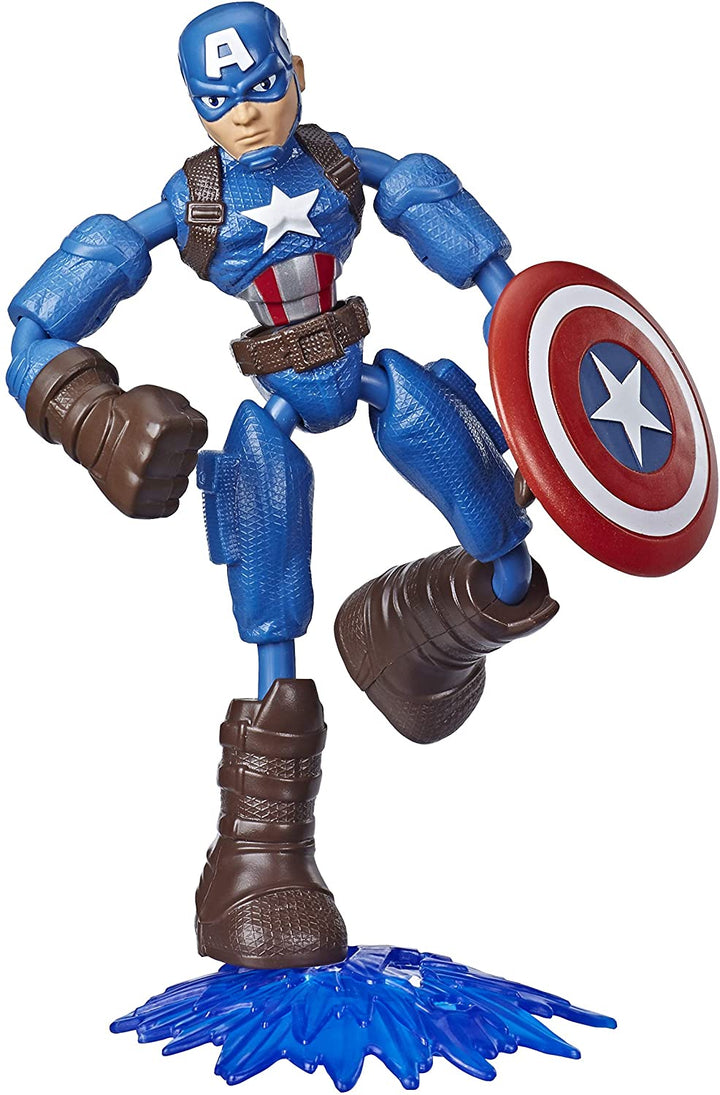 Bend and Flex E7869 Marvel Avengers Capitán América Figura de acción de juguete