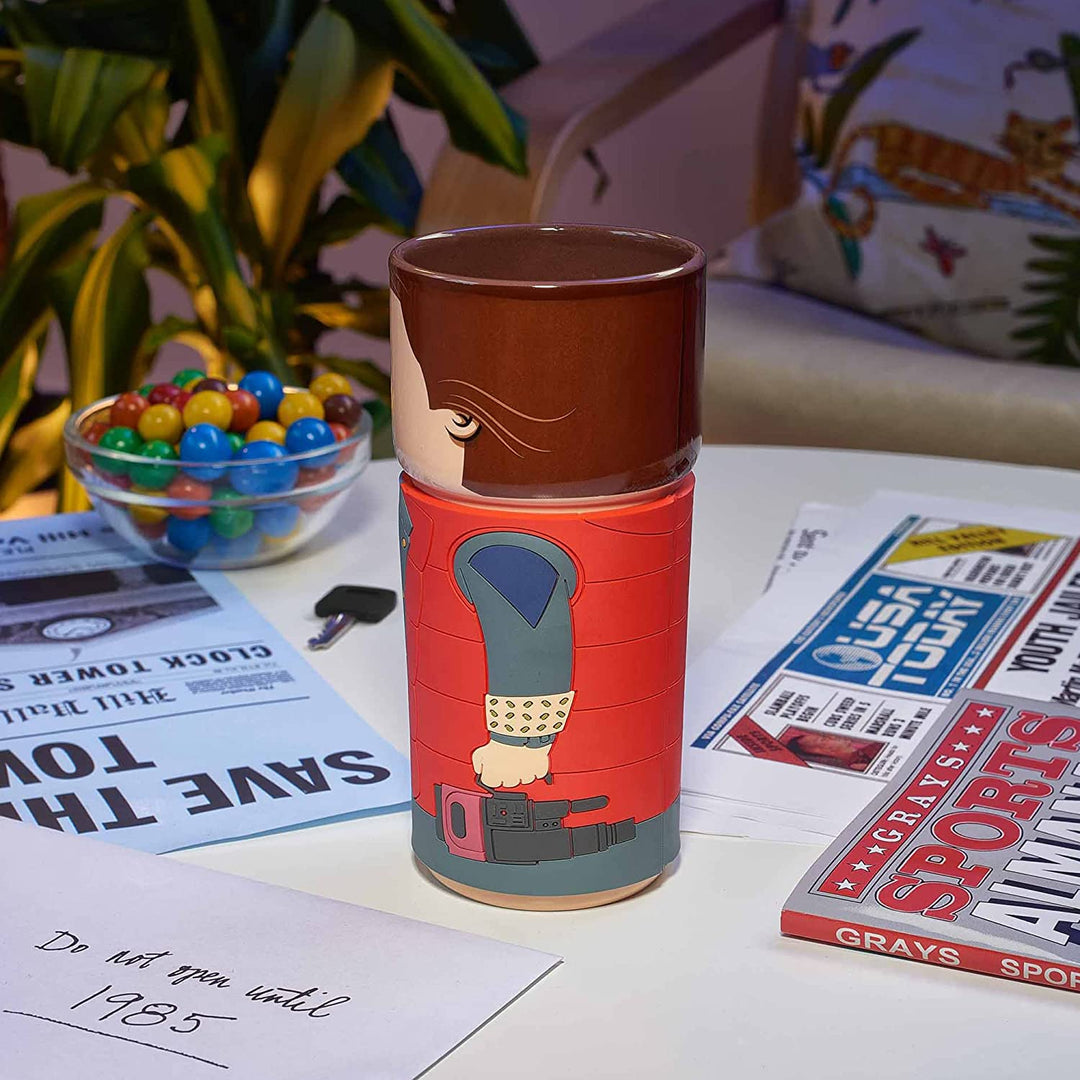 CosCups von Numskull Zurück in die Zukunft Marty McFly Keramiktasse mit Gummihülle