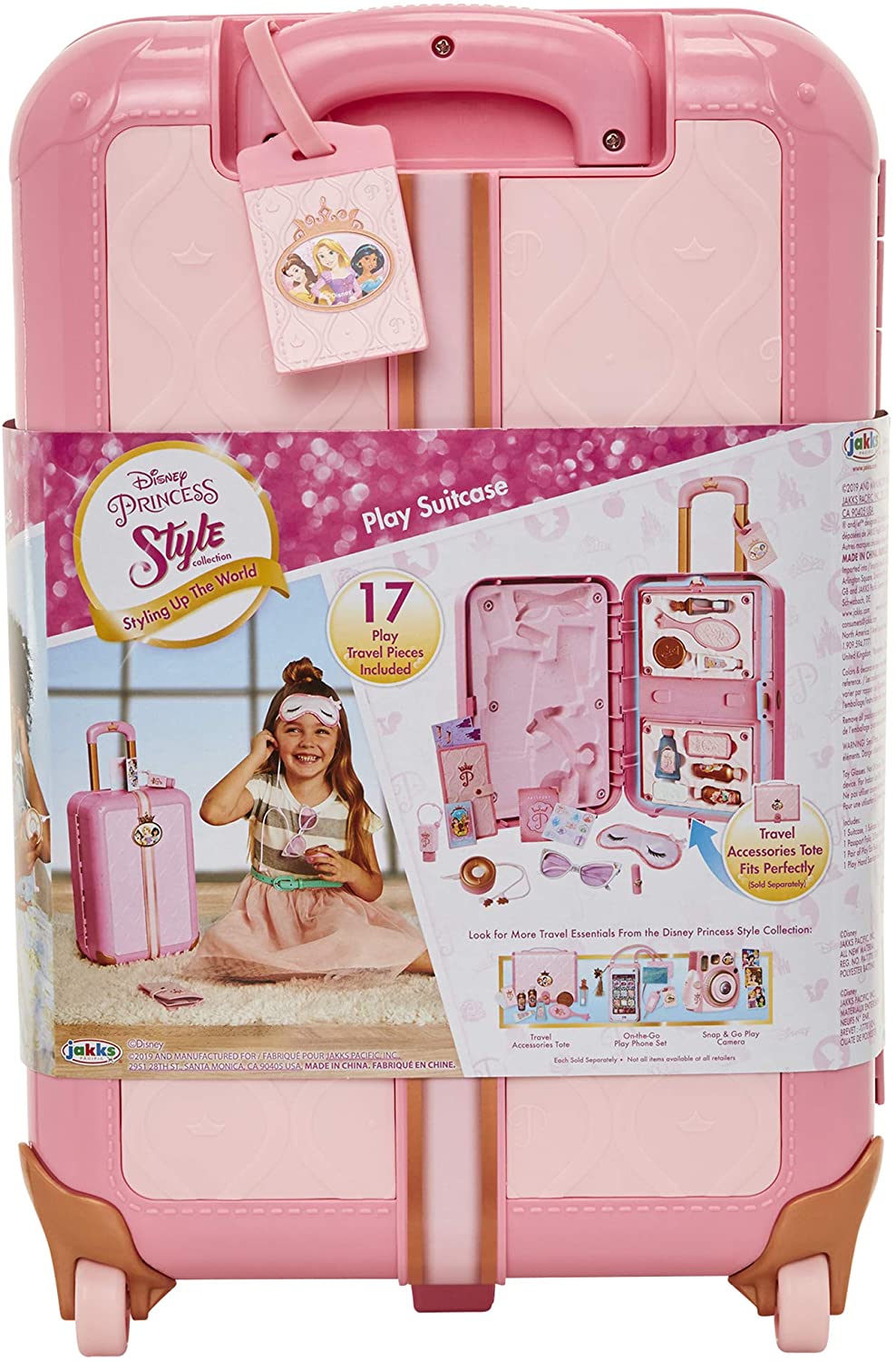 Disney Princess Reisekoffer-Spielset für Mädchen mit Gepäckanhänger von Style Col