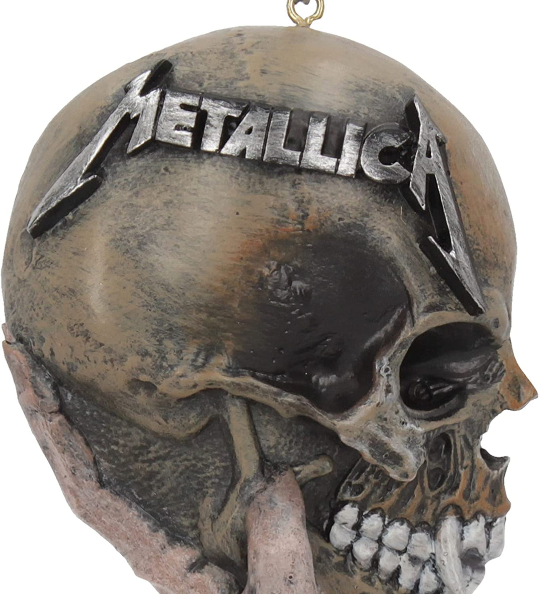 Nemesis Now offiziell lizenziertes Metallica Sad But True Festliches hängendes Dekoornament, Natur, 10,8 cm