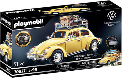 Playmobil 70827 Volkswagen Beetle, Yellow Family Car, Special Edition for Fans and Collectors