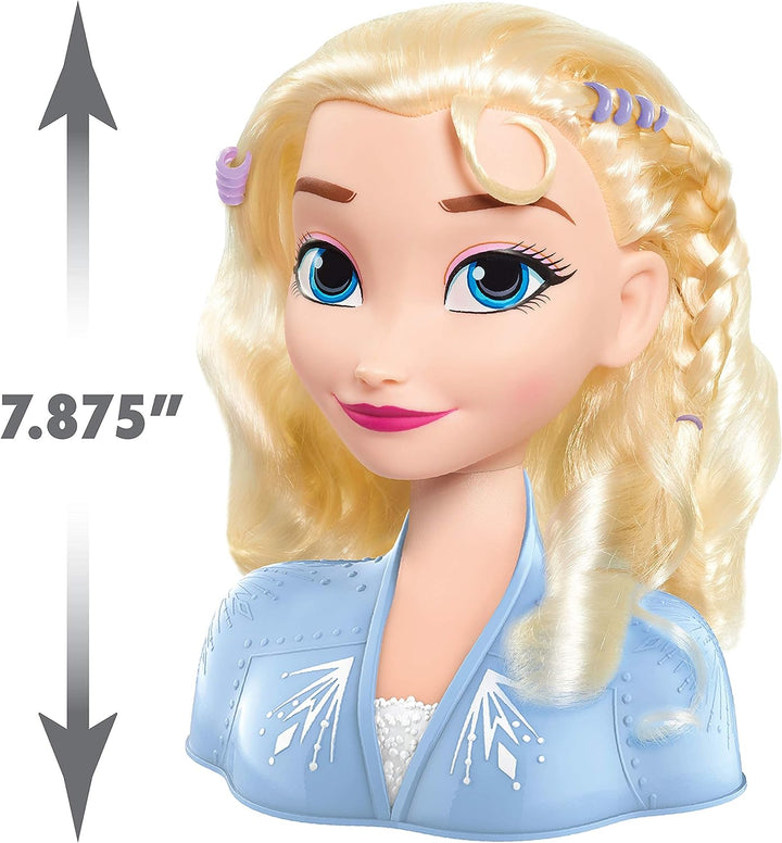 Just Play Frozen II 32806 Stylingkopf Elsa 20 cm mit Zubehör 13 Haaraccessoires